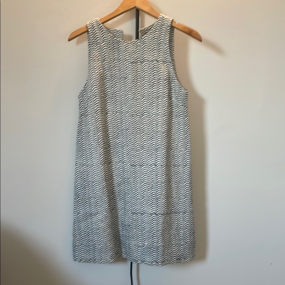 Emerson Fry India collection White and blue Patterned Dress XS